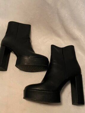Black ankle boots